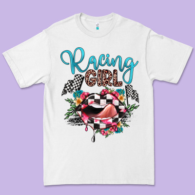 Racing Girl Premium Tee Designed By Jahusdesignshop