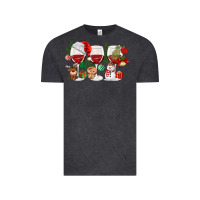 Christmas Wine Glasses Vintage Tee | Teevron