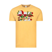 Vintage Mustard Christmas Wine Glasses Vintage Tee - MaliasSmallBusiness