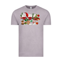 Vintage Zinc Christmas Wine Glasses Vintage Tee - MaliasSmallBusiness