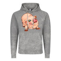 Cloud Rock pig Vintage Hoodie - MaliasSmallBusiness