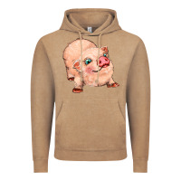 Vintage Coffee pig Vintage Hoodie - MaliasSmallBusiness