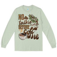 Matcha no talkie before coffee Long Sleeve Tee - BarkalooDesign