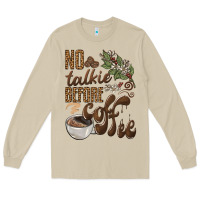 Mushroom no talkie before coffee Long Sleeve Tee - BarkalooDesign