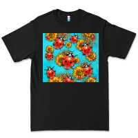 Black Western Sunflowers Ladybug Premium Tee - LillyAllenDesigns