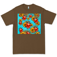 Cacao Western Sunflowers Ladybug Premium Tee - LillyAllenDesigns