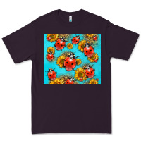 Plum Western Sunflowers Ladybug Premium Tee - LillyAllenDesigns