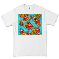 White Western Sunflowers Ladybug Premium Tee - LillyAllenDesigns
