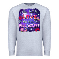 Heather Grey Why fall in love when you can fall asleep Premium Sweatshirt - FaDigitalArtStudio