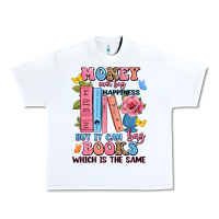 White money can't buy happiness but it can buy books whi Urban Heavy Tee - JahusDesignShop