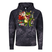 Cloud Black Christmas dinosaur Vintage Hoodie - MaliasSmallBusiness