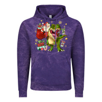 Cloud Purple Christmas dinosaur Vintage Hoodie - MaliasSmallBusiness