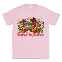 Bubblegum Pink jesus the reason for the season Classic Tee - MaliasSmallBusiness