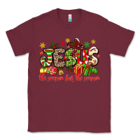 Burgundy jesus the reason for the season Classic Tee - MaliasSmallBusiness