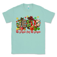 Seafoam jesus the reason for the season Classic Tee - MaliasSmallBusiness