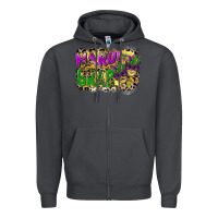 Smoke mardi gras Zipper Hoodie - CowGirlArtShop