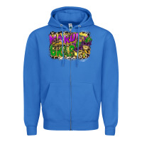 True Royal mardi gras Zipper Hoodie - CowGirlArtShop