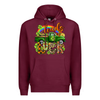 Burgundy Loads of luck Premium Hoodie - CowGirlArtShop