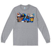 Heather Grey police coffee Long Sleeve Tee - Jasminsmagicworld
