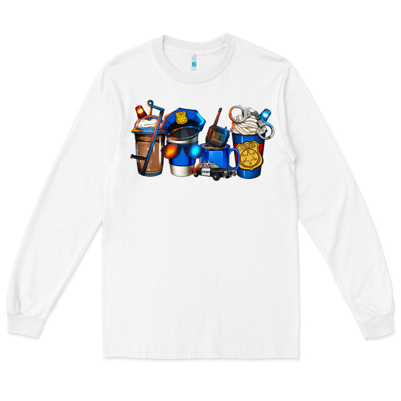 Police Coffee Long Sleeve Tee by Jasminsmagicworld | Teevron