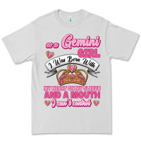 Dove Grey As A Gemini Girl I Was Born With My Heart On My Sleeve And A Mouth Premium Tee - Jasminsmagicworld