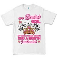 White As A Gemini Girl I Was Born With My Heart On My Sleeve And A Mouth Premium Tee - Jasminsmagicworld
