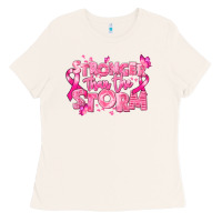 Bone stronger than the storm breast cancer Ladies Tee - RanaPortraitStore