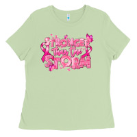 Matcha stronger than the storm breast cancer Ladies Tee - RanaPortraitStore