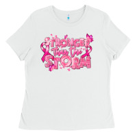 White stronger than the storm breast cancer Ladies Tee - RanaPortraitStore