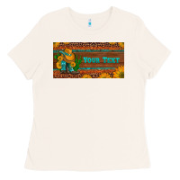 Preview Custom Cowboy Boots Sunflowers And Cactus License Plate Ladies Tee | Teevron