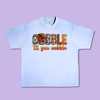 Gobble Til You Wobble Bbs Urban Heavy Tee Designed By Bundleandbundleshop