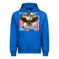 Cobalt America Eagle Urban Hoodie - CowhideDigitalArt