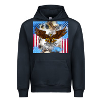 Navy America Eagle Urban Hoodie - CowhideDigitalArt