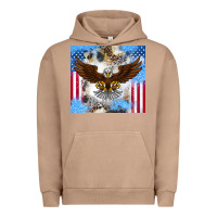 Pigment Burro America Eagle Urban Hoodie - CowhideDigitalArt