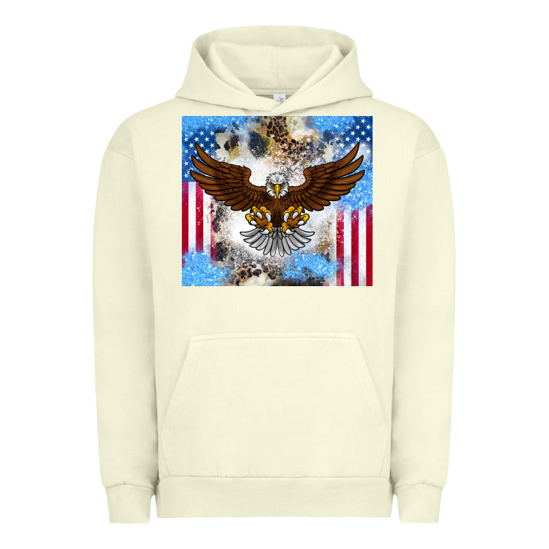 America Eagle Urban Hoodie by CowhideDigitalArt | Teevron