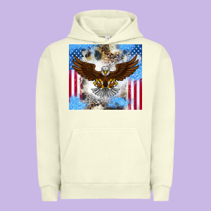 America Eagle Urban Hoodie Designed By Cowhidedigitalart