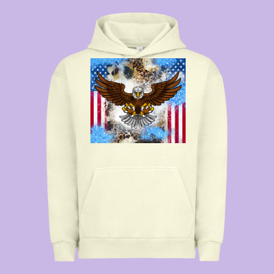 America Eagle Urban Hoodie Designed By Cowhidedigitalart