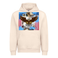 Sandshell America Eagle Urban Hoodie - CowhideDigitalArt