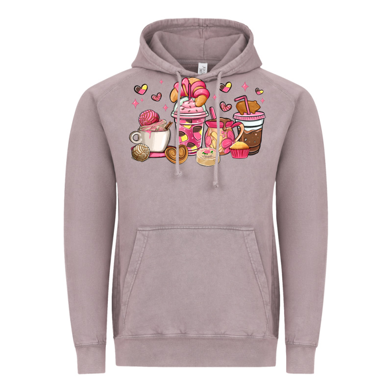 Mexican Pan Dulce Coffee Cups Vintage Hoodie by MaliasSmallBusiness | Teevron
