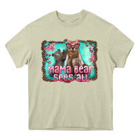 Mossy mama bear sees all Heavy Core Tee - Artiststas
