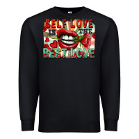Black Self love is the best love Premium Sweatshirt - FaDigitalArtStudio