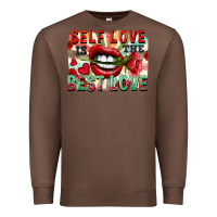 Chestnut Self love is the best love Premium Sweatshirt - FaDigitalArtStudio