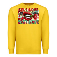 Lemon Self love is the best love Premium Sweatshirt - FaDigitalArtStudio