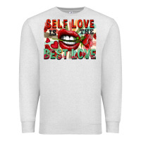 Oatmeal Heather Self love is the best love Premium Sweatshirt - FaDigitalArtStudio