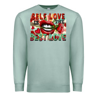 Seafoam Self love is the best love Premium Sweatshirt - FaDigitalArtStudio