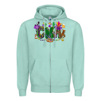 Cma Mardi Gras Cowgirl Zipper Hoodie | Teevron