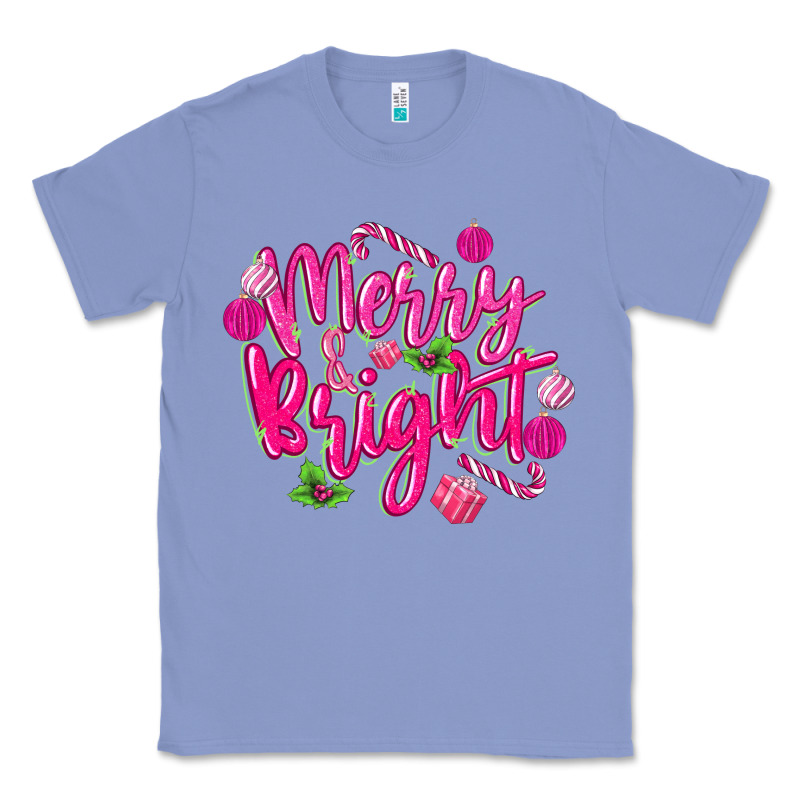 Merry And Bright Classic Tee by MaliasSmallBusiness | Teevron