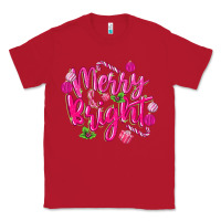 Red merry and bright Classic Tee - MaliasSmallBusiness