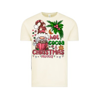Vintage Arctic Pink Christmas hot cocoa and christmas movies Vintage Tee - NancyCooperArtShop