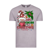 Vintage Zinc Pink Christmas hot cocoa and christmas movies Vintage Tee - NancyCooperArtShop